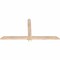 Ekena Millwork Eugene Smooth Timber Gable Bracket, Douglas Fir, 60"W x 30"H x 1 1/2"D x 3 1/2"F, 12/12 Pitch GBW060X30X0204EUG00SDF - alternate 3